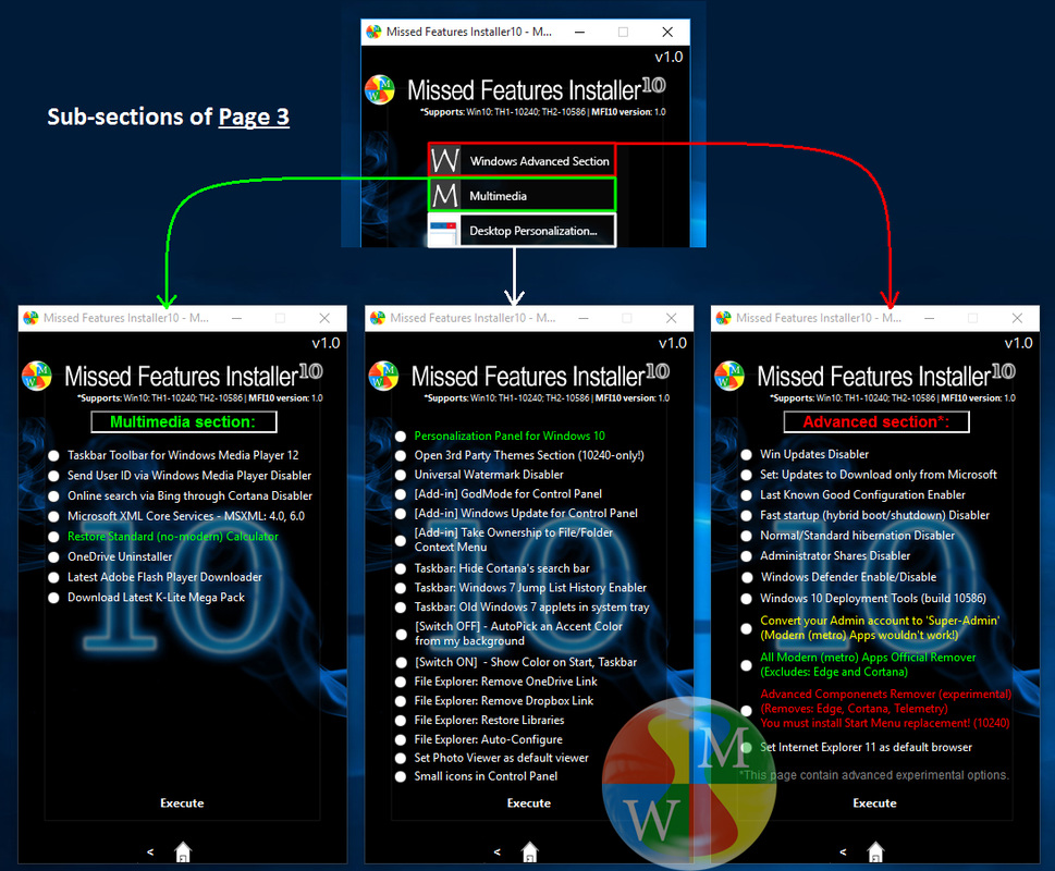 Windows 10 Missed Features Installer10 v1.0 Free Download (MFI10)