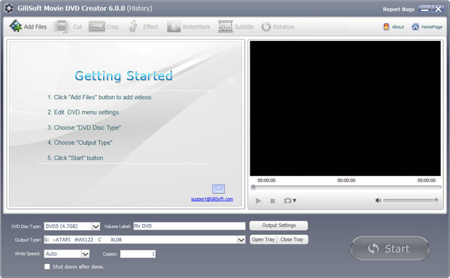 GiliSoft Movie DVD Creator Crack Serial Key Full Version