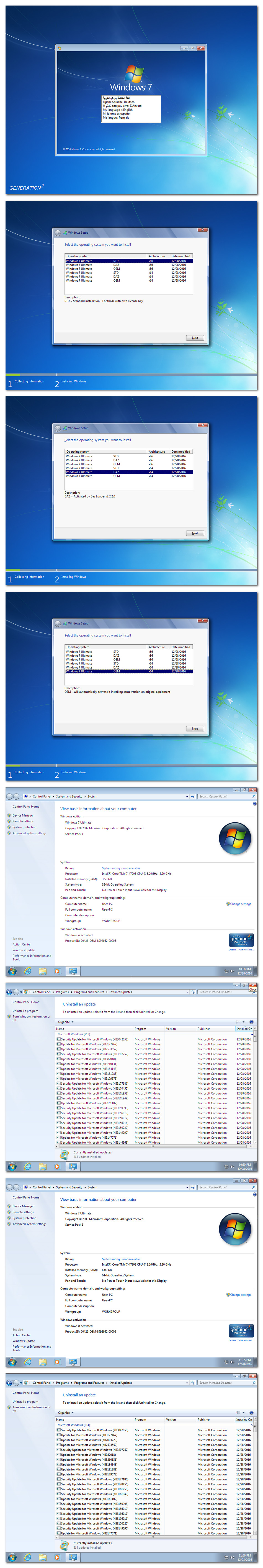 Windows 7 SP1 Ultimate ISO Activated 2017