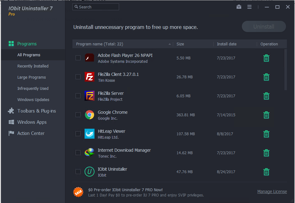 IObit Uninstaller Pro 7 Crack
