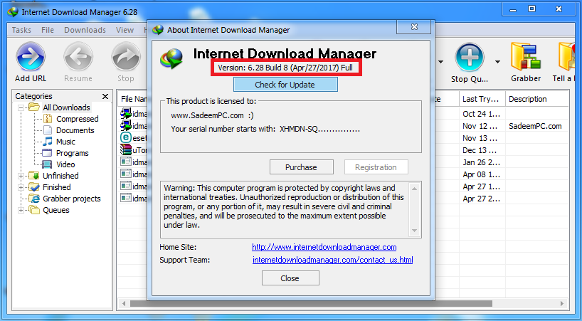 IDM 6.28 Crack Full Version
