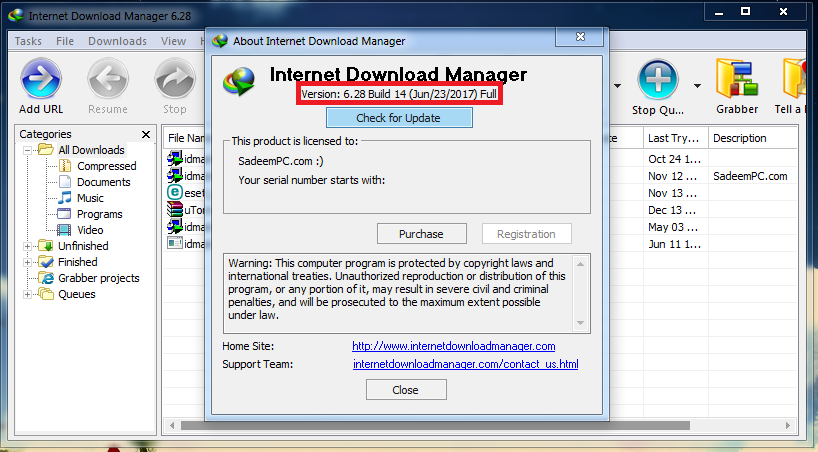 IDM 6.28 Build 14 Crack Free Download + Silent [No Patch ...