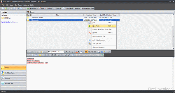 Efficient Notes Crack Serial Key