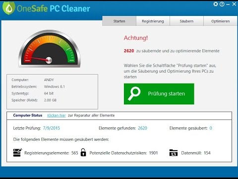 OneSafe PC Cleaner Pro Crack patch