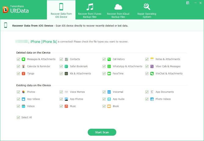 Tenorshare UltData for iOS Crack Serial Key