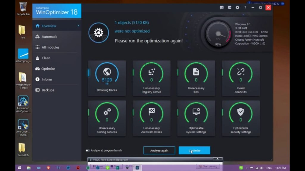 Ashampoo WinOptimizer Free Download