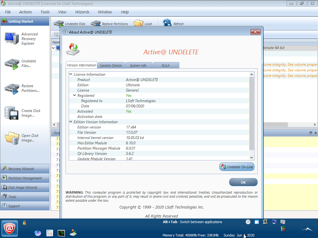 Active UNDELETE Ultimate Crack Serial key