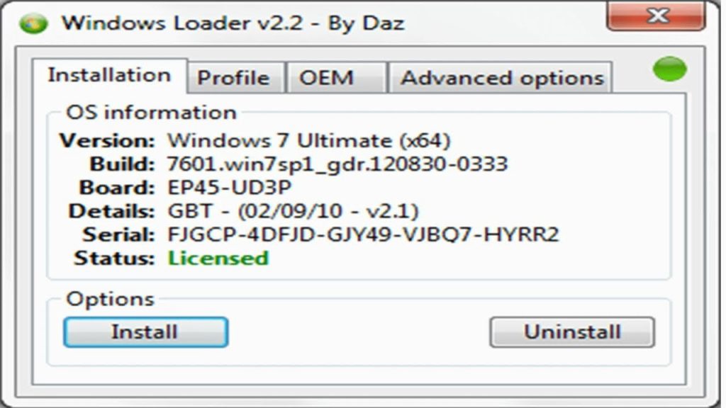 Windows 7 Loader Permanent Activator Crack Serial Key