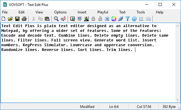 VovSoft Text Edit Plus Crack Serial Key