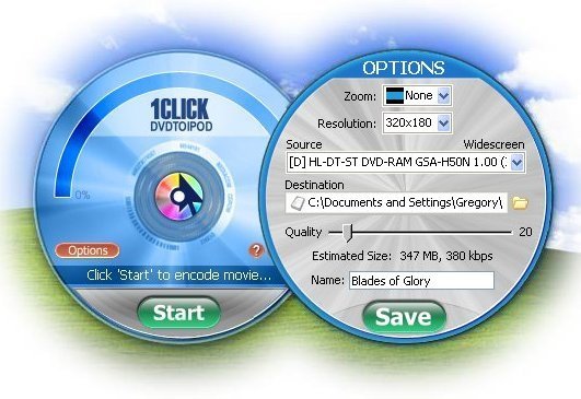 1CLICK DVDTOIPOD Crack Key
