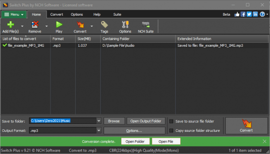NCH Switch Audio File Converter Plus Serial Key