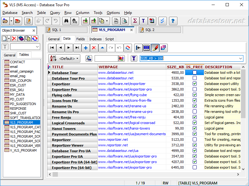 Database Tour Pro Crack