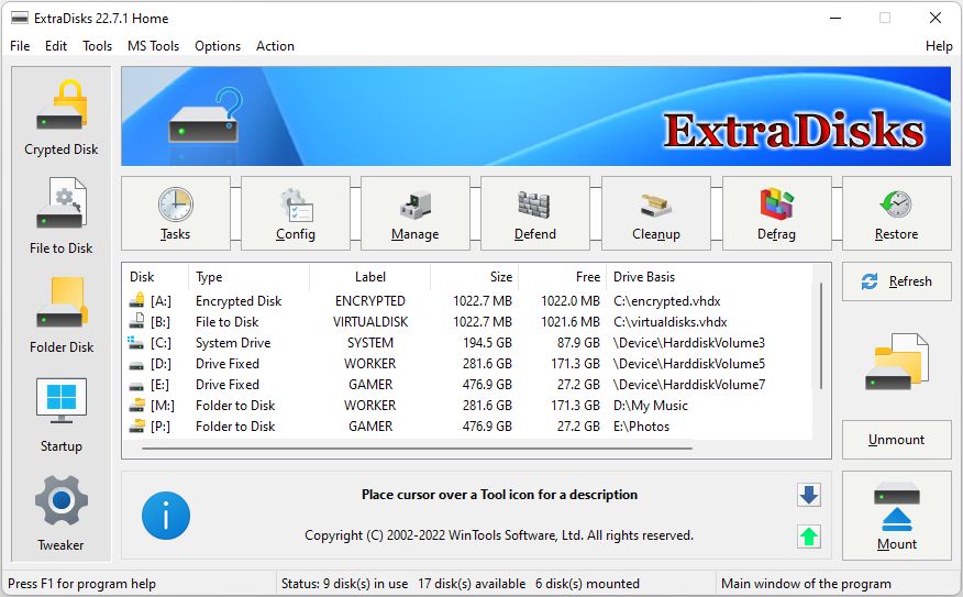ExtraDisks Home Crack