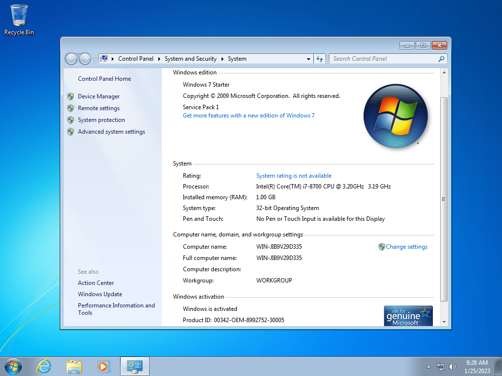 Windows 7 Starter SP1 January Keygen
