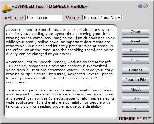 Advanced Text To Speech Reader crack