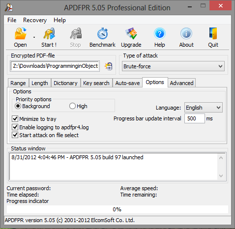 ElcomSoft Advanced PDF Password Recovery Enterprise Crack Serial key