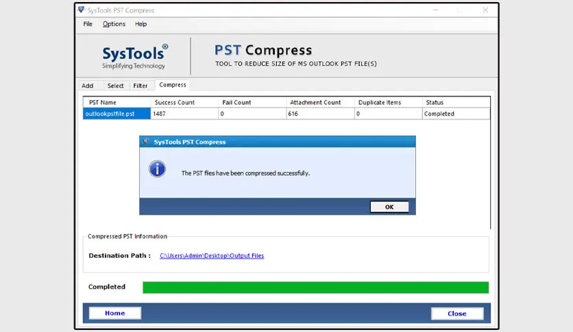 SysTools PST Compress Serial key