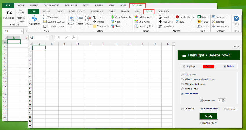 Zbrainsoft Dose for Excel Patch