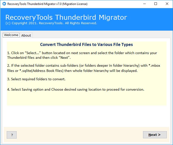 RecoveryTools Thunderbird Migrator Crack Download