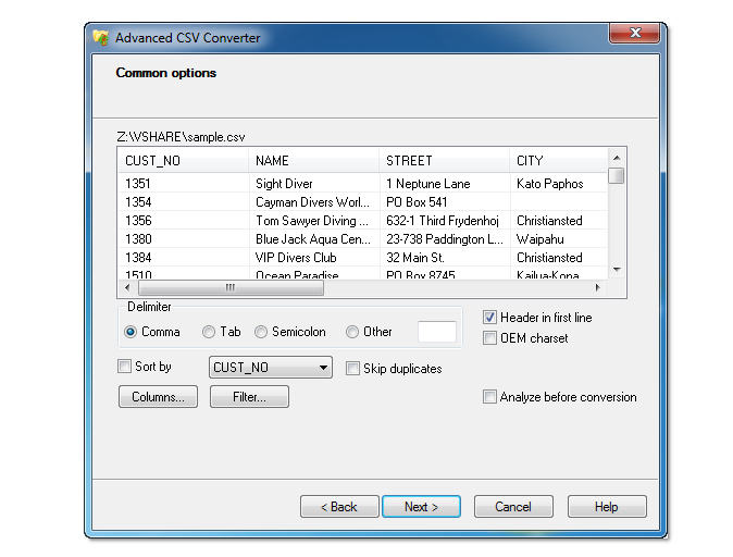 Advanced CSV Converter