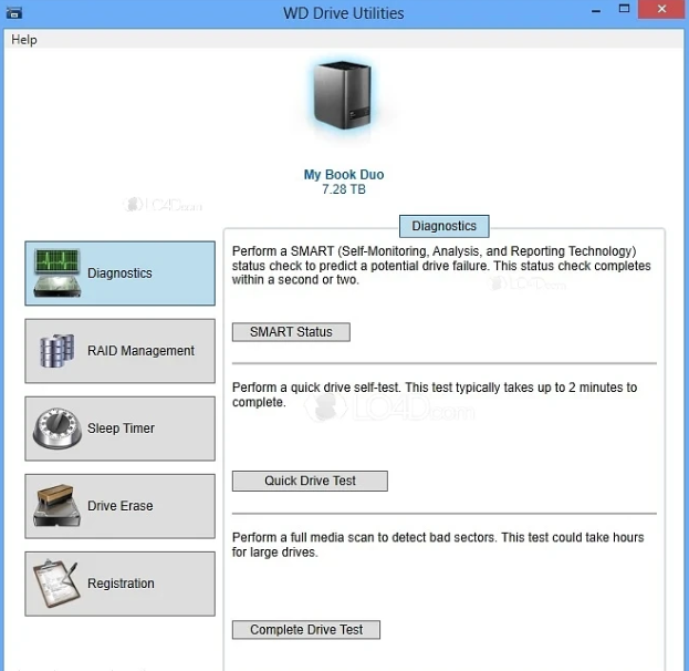WD Drive Utilities