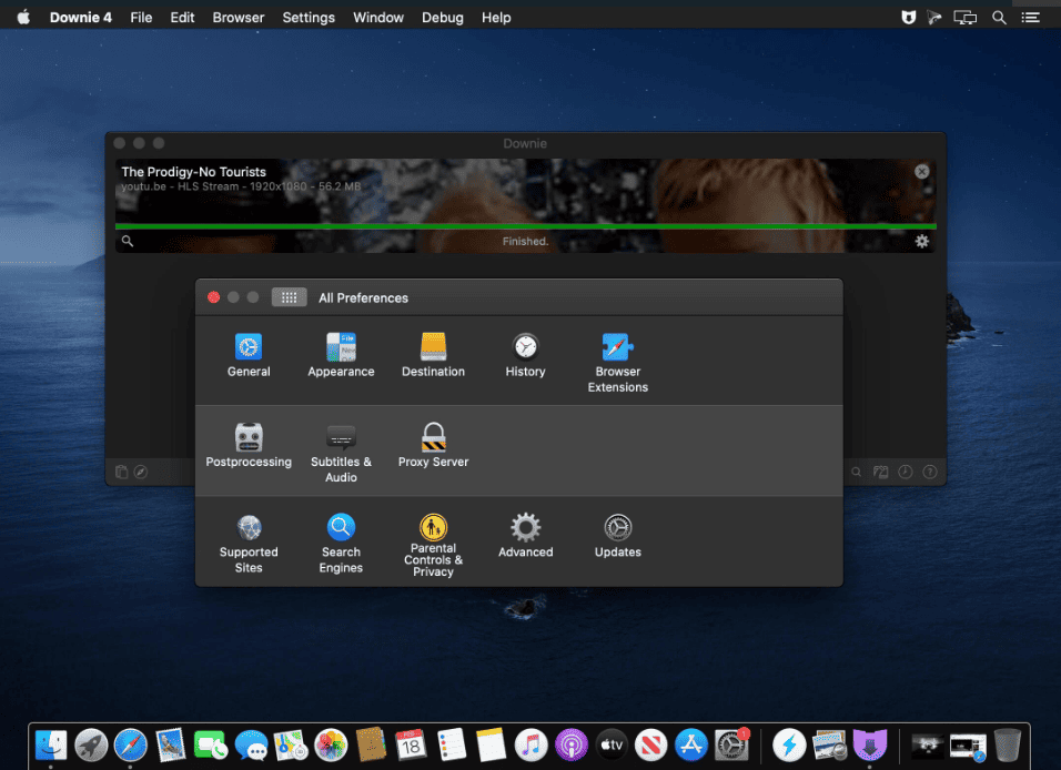 Downie v 4.10.7 macOS