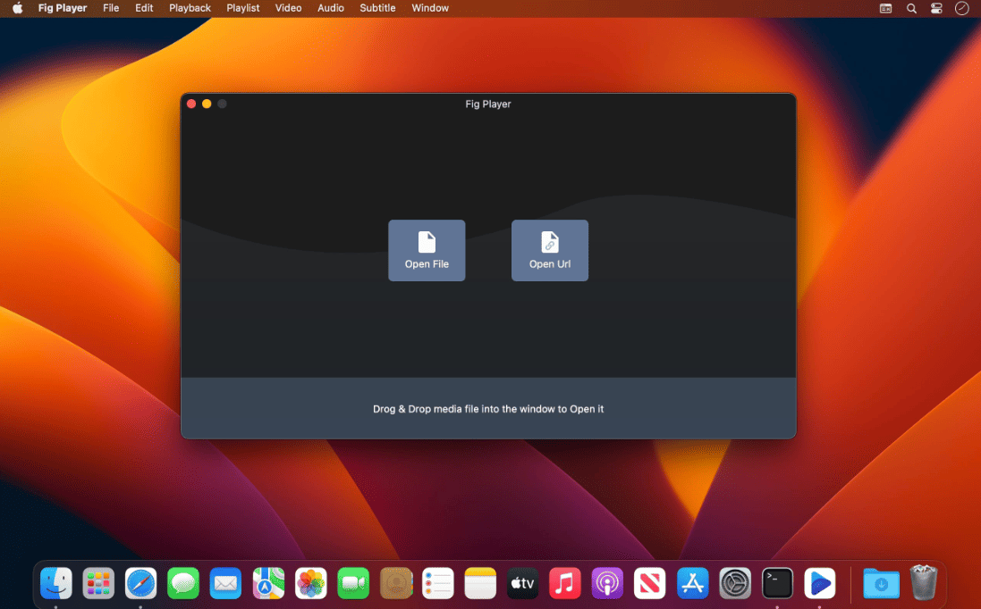 Fig Player - play mp4 mkv mp3 v 1.3.22 macOS