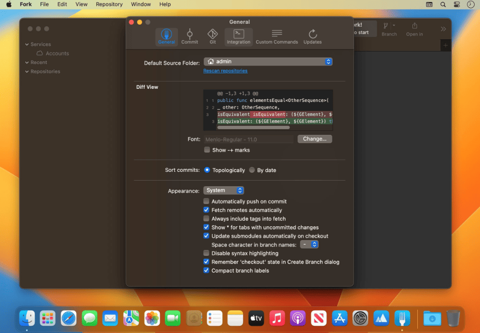 Fork v 2.56.0 macOS