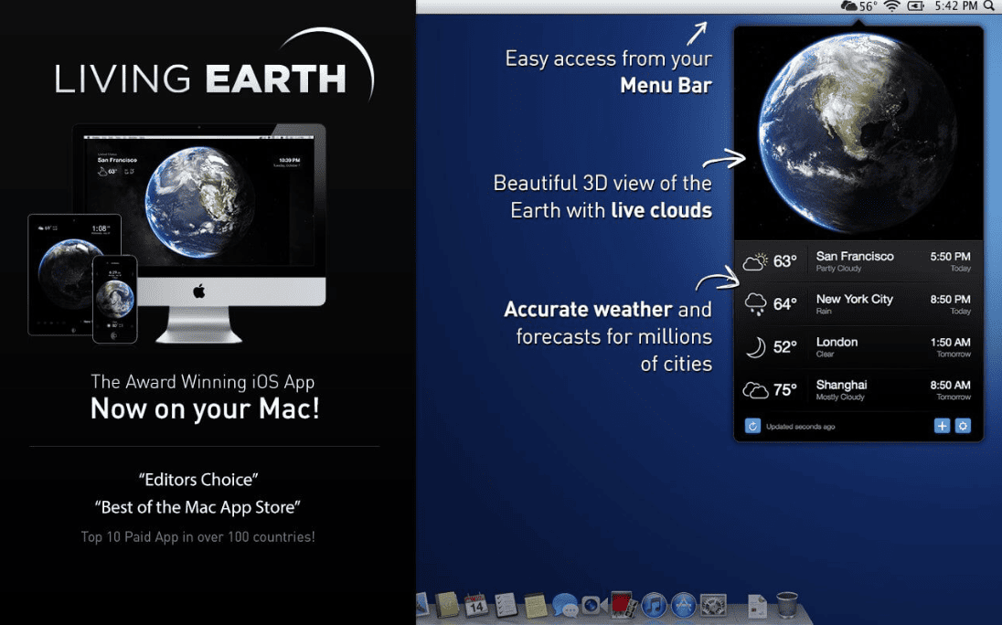 Living Earth Desktop v1.31 macOS