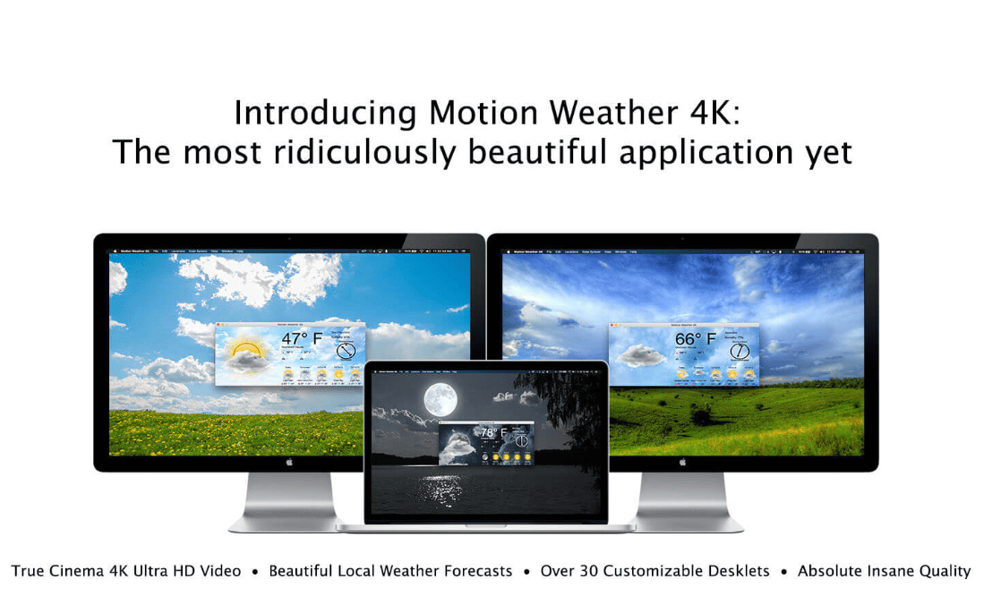 Motion Weather 4K - Ultra HD v1.2.1 macOS