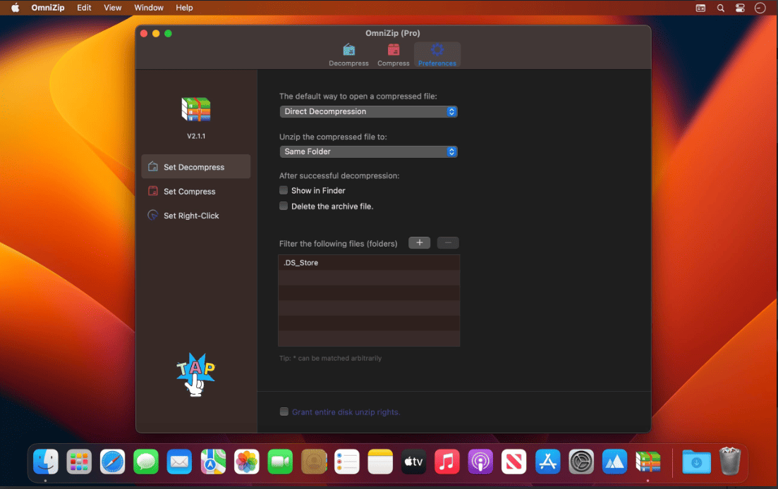 OmniZip - Universal Extractor Pro v 2.2.7 macOS