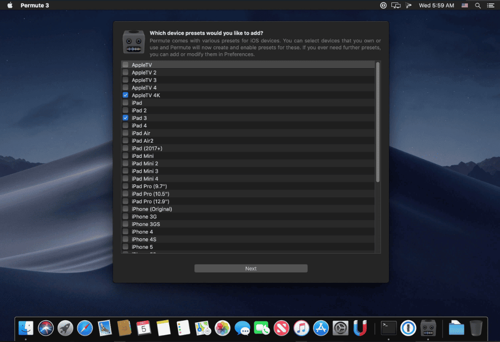 Permute v3.14.0 macOS