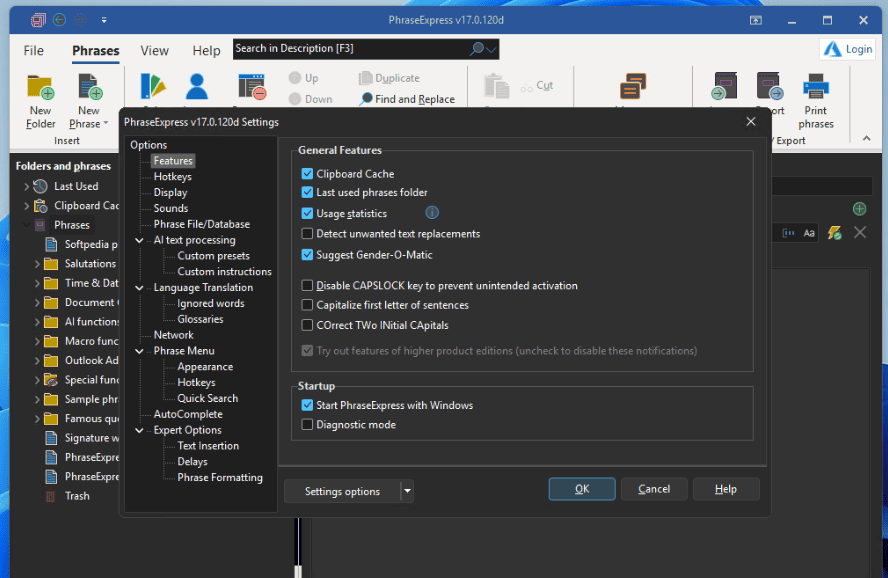 PhraseExpress v17.0.130 is a text expander software, that manages frequently used text templates for insertion into any program.