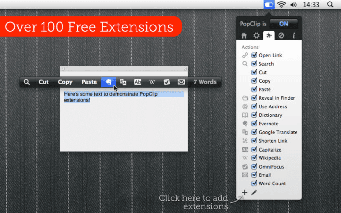 PopClip v2025.9.1 macOS