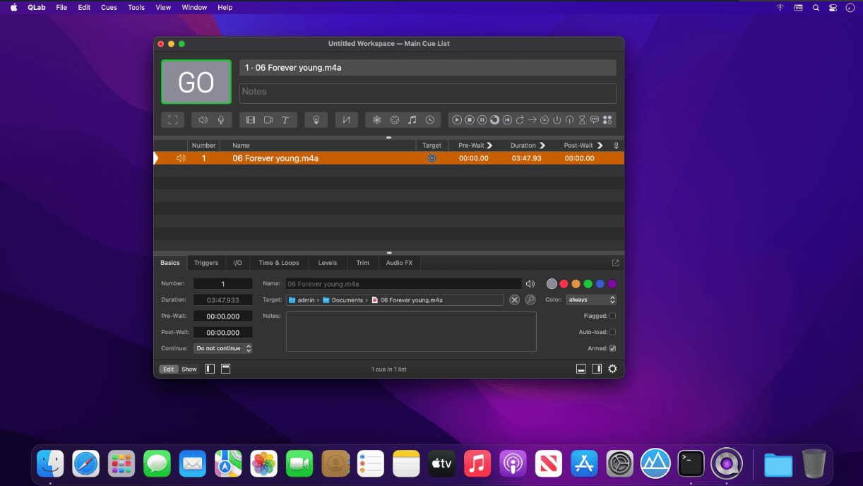 QLab Pro v5.5.4 macOS