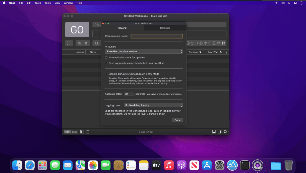 QLab Pro v5.5.5 macOS