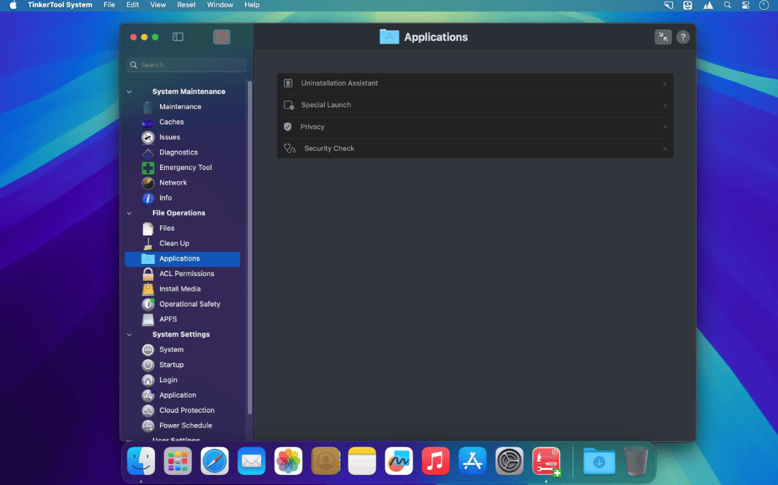 TinkerTool System v9.82 macOS