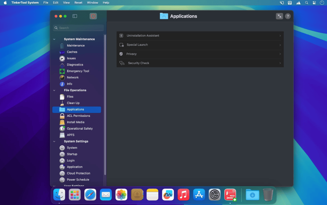 TinkerTool System v9.82 macOS