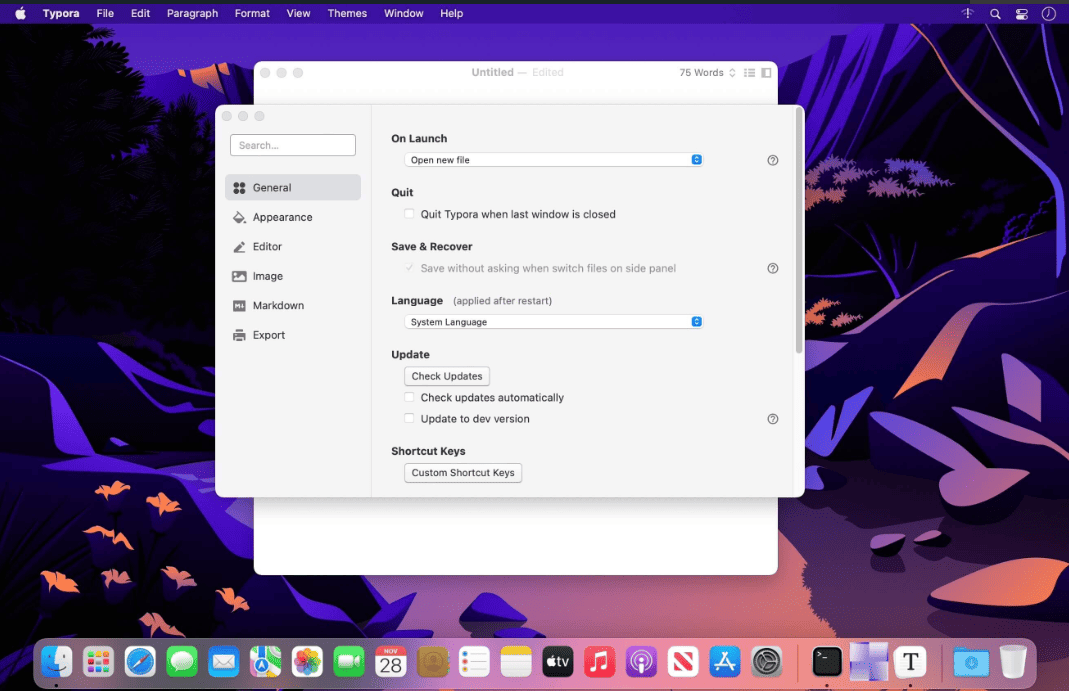Typora v 1.11.7 macOS