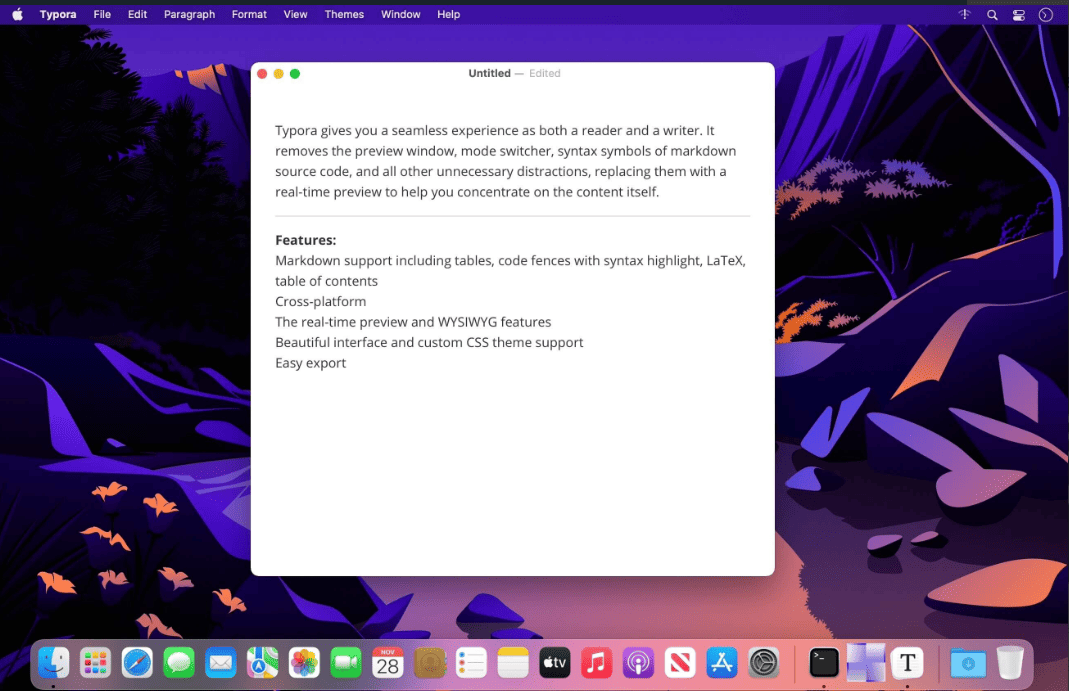 Typora v 1.11.7 macOS