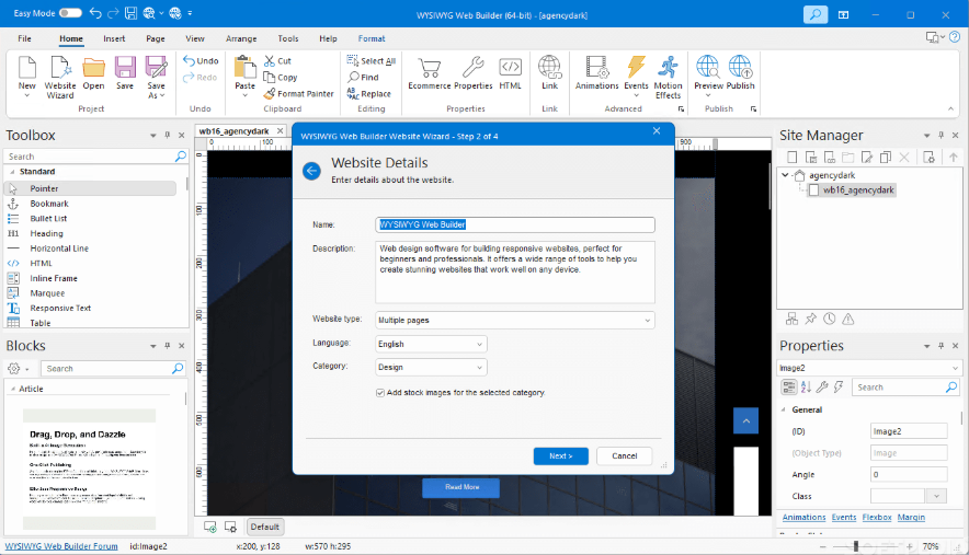 WYSIWYG Web Builder 20.3.0