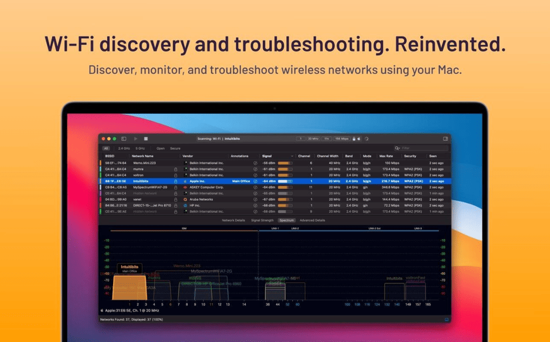 WiFi Explorer Pro v3.7.5 macOS