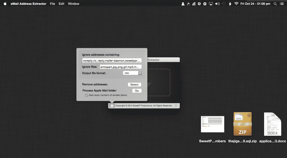 eMail Address Extractor v 6.0.1 macOS