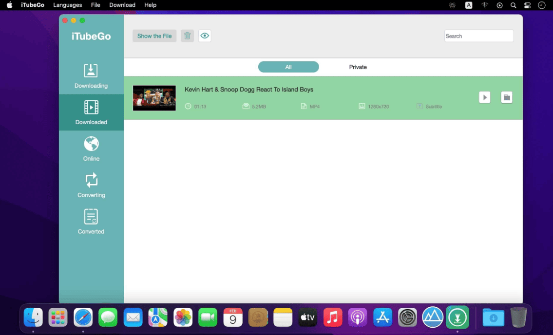 iTubeGo YouTube Downloader 10.7.0 macOS