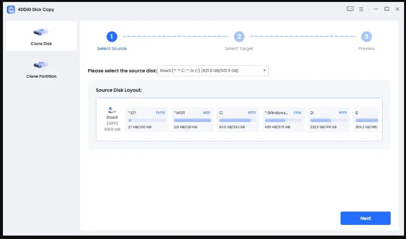 4DDiG Disk Copy