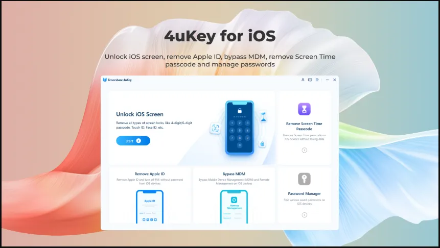 Tenorshare 4uKey iTunes Backup