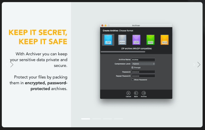 Archiver v4.3.0 macOS 1