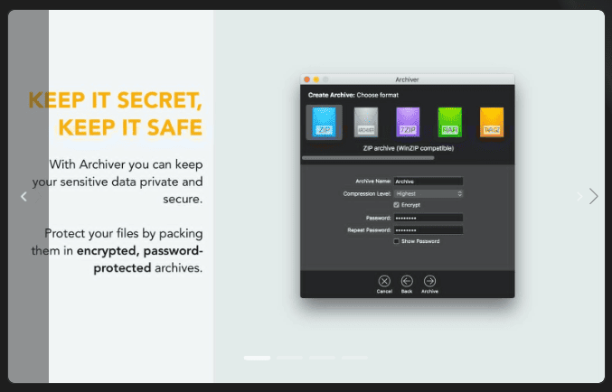 Archiver v4.3.1 macOS 1