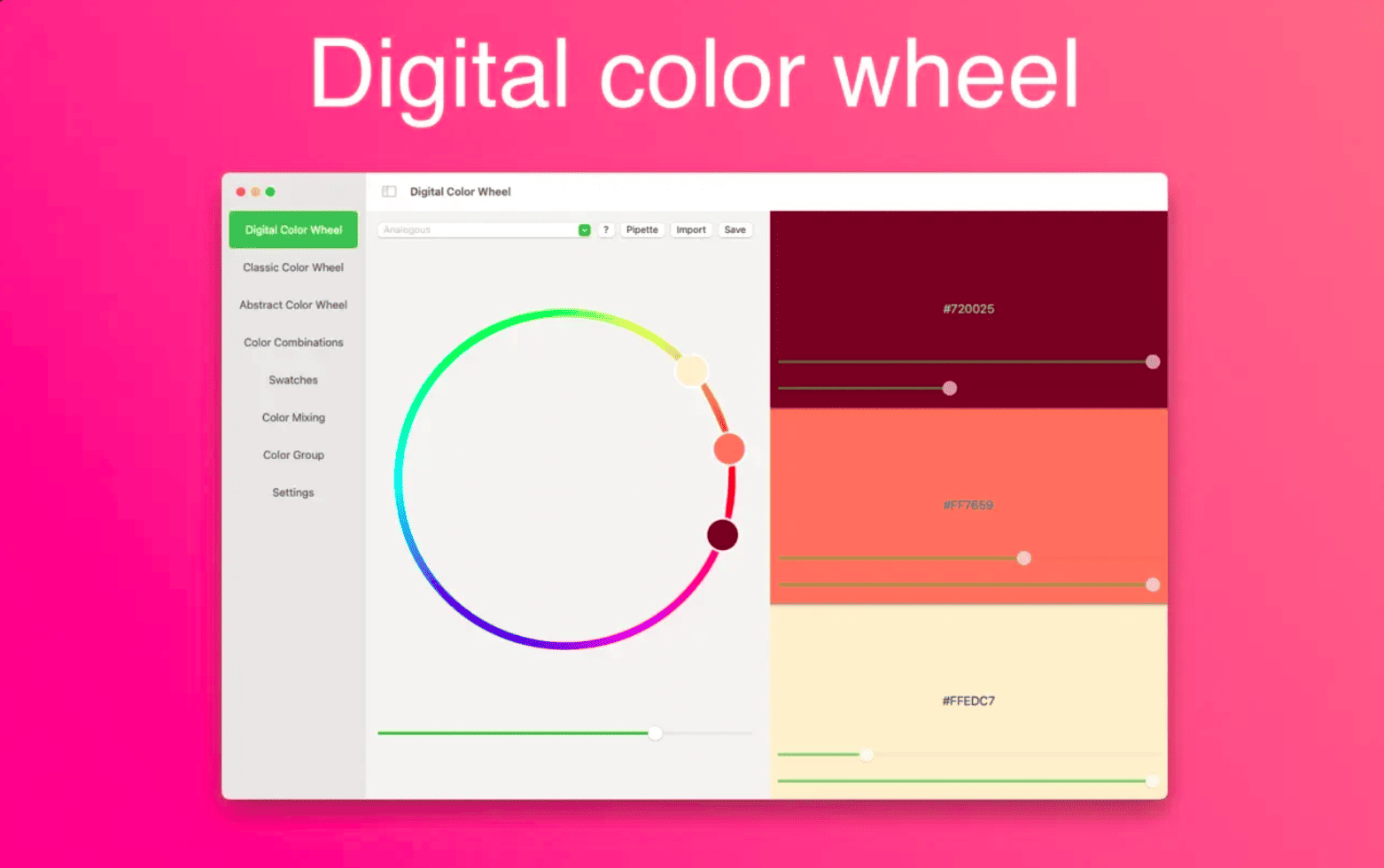 Color Wheel v8.7 macOS 