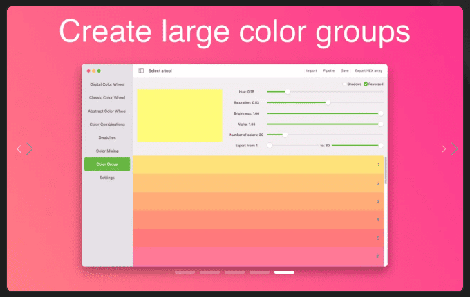 Color Wheel v8.6 macOS 5